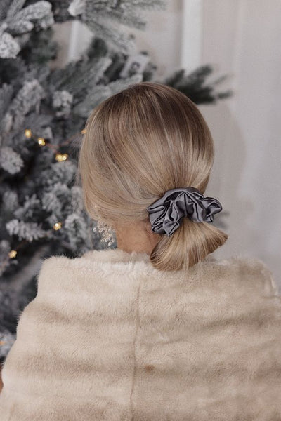 What Are Some Styling Tips for Wearing Silk Scrunchies in Shorter Haircuts or Bangs?